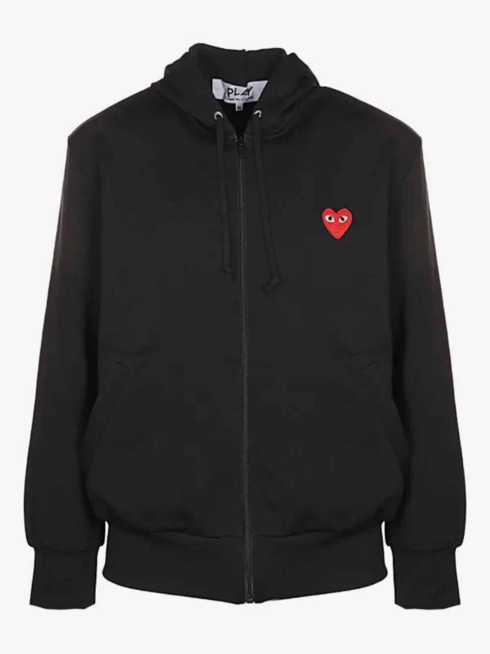 Comme des Garçons PLAY Black Heart Logo Hoodie Size XL